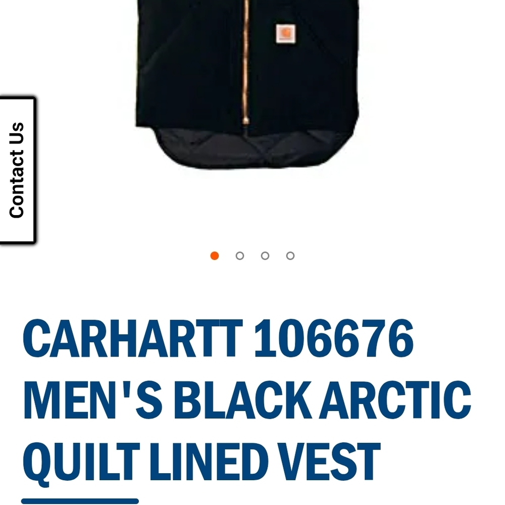 Carhartt Men's Black Quilted Vest